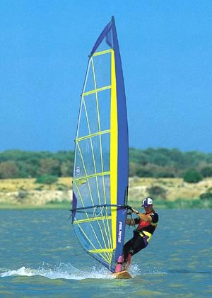 Windsurfing on the lakes